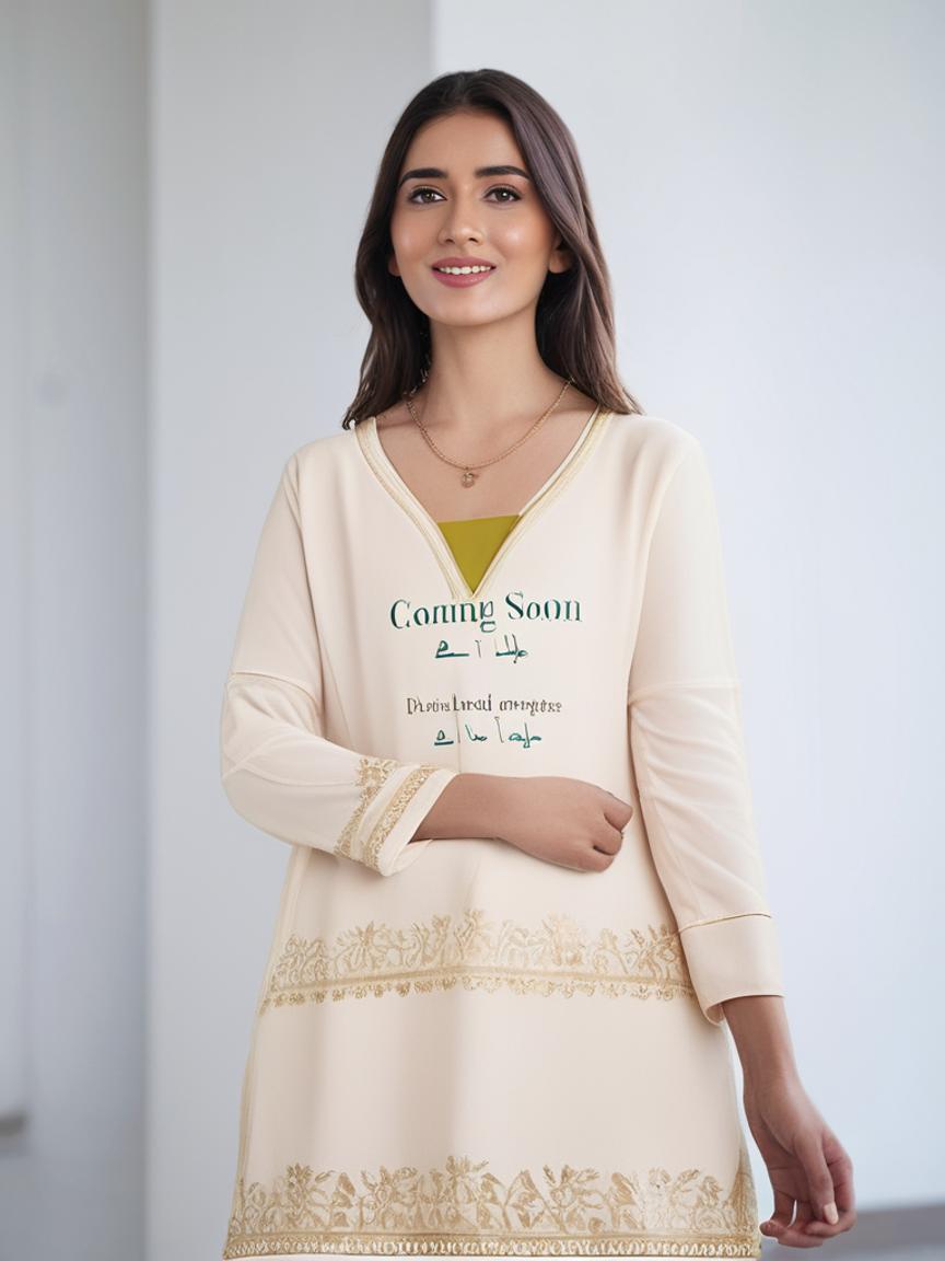 Model wearing Ivory Rose Gold Exclusive